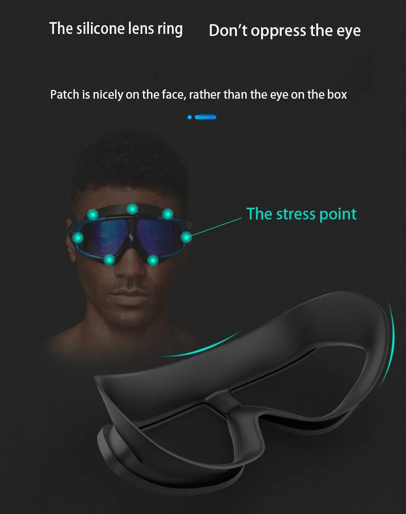 HD Antifog Large Frame Swimming Goggles